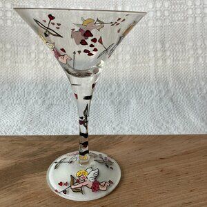 Lolita Martini Collection Love Cupid's Bow Martini Glass NWOT and W/Box